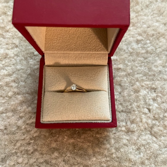 14K .25 Carat Solid Gold Diamond Solitaire S12 6.5 stamped 14k - Picture 8 of 12